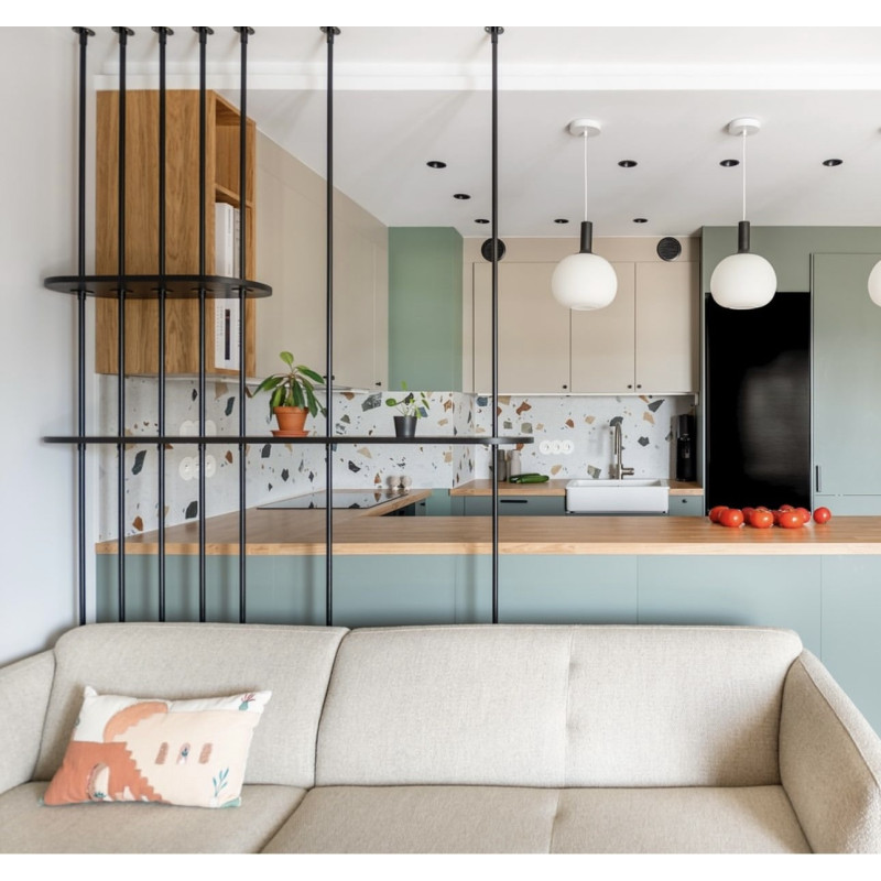 AIDA - nowoczesny regał z czarnego forniru dębowego AIDA - nowoczesny regał z czarnego forniru dębowego