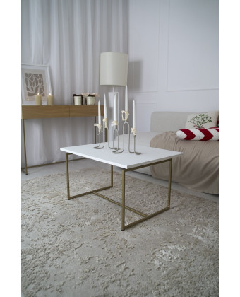 80x60x45 table with gold legs