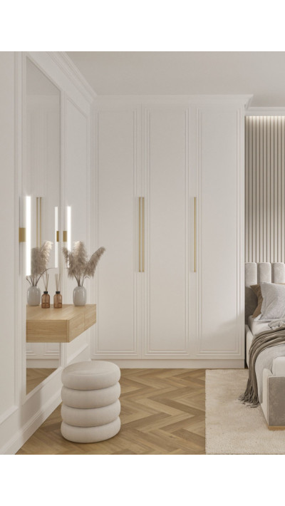 A narrow, wall-mounted oak cabinet with a depth of 20 cm.