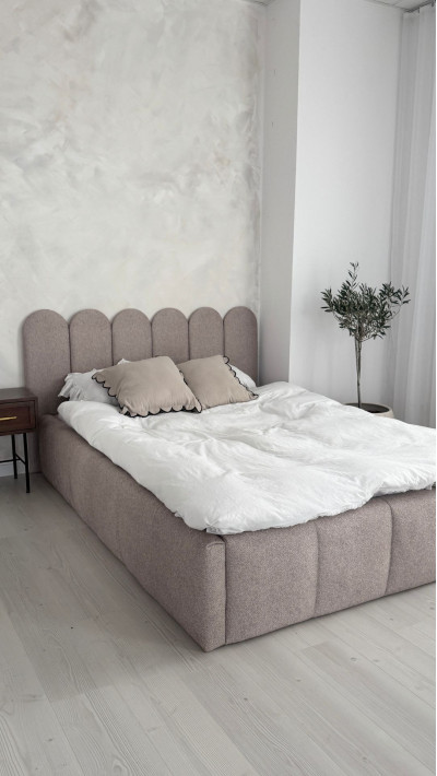 Łóżko BUBBLE z przeszyciami - nowoczesny design i komfort Łóżko BUBBLE z przeszyciami - nowoczesny design i komfort