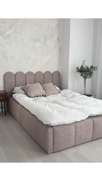 Łóżko BUBBLE z przeszyciami - nowoczesny design i komfort Łóżko BUBBLE z przeszyciami - nowoczesny design i komfort