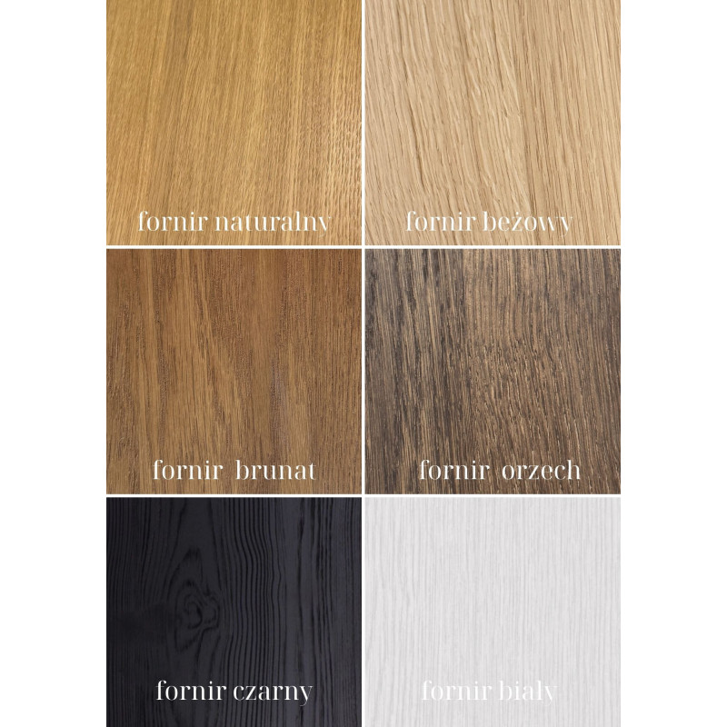 Nowoczesny Stół IZUMI z ryflowaną nogą do jadalni.