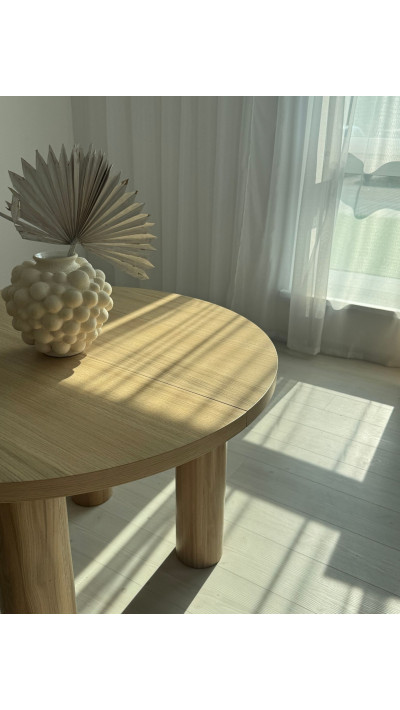 Drewniany stół dębowy rozkładany – nowoczesny stół do salonu i kuchni