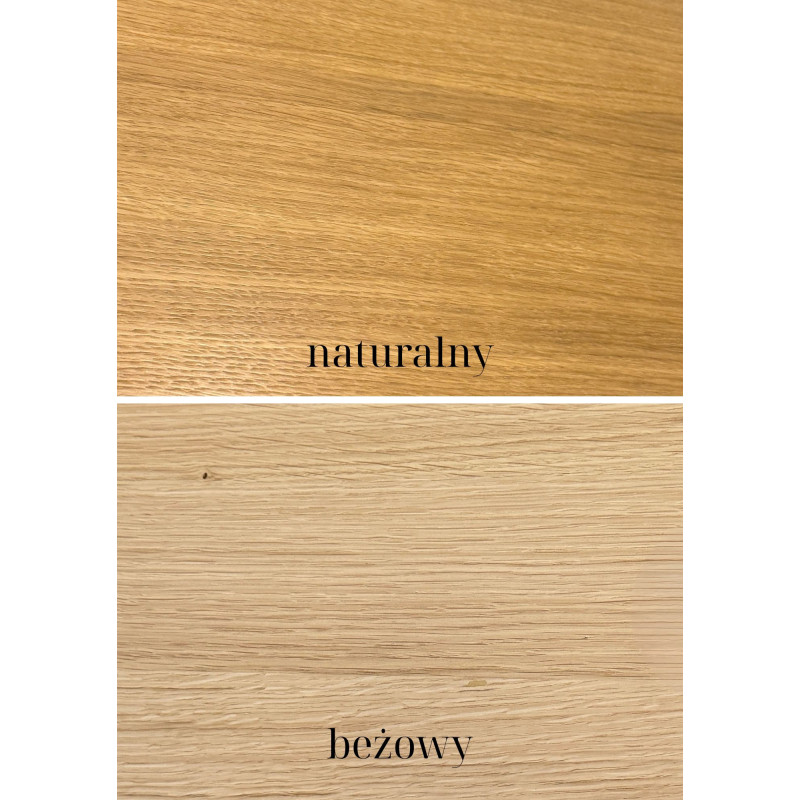 Konsola przyścienna ALICE I z dębowym frontem i szufladami | Minimalistyczna i elegancka forma