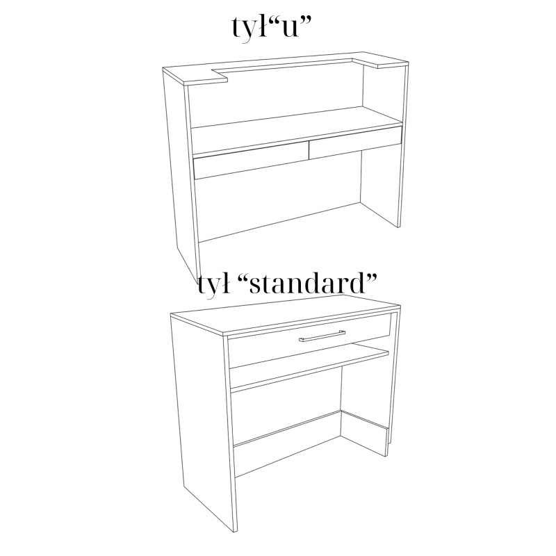 Ryflowana lada recepcyjna – nowoczesna recepcja do salonu beauty, fryzjerskiego i kosmetycznego Ryflowana lada recepcyjna – nowoczesna recepcja do salonu beauty, fryzjerskiego i kosmetycznego
