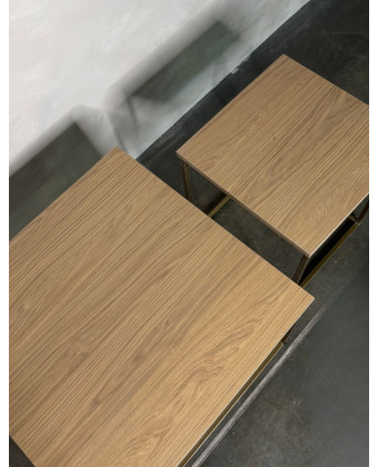 Zestaw stolików kawowych 60x60x57 i 41x41x48 – nowoczesne stoliki do salonu