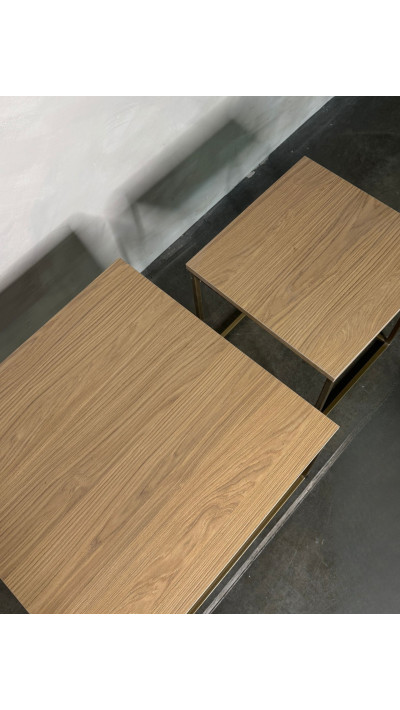 Set of coffee tables: 60x60x57 and 41x41x48 – modern coffee tables for the living room