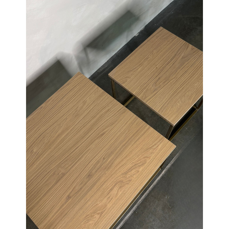 Zestaw stolików kawowych 60x60x57 i 41x41x48 – nowoczesne stoliki do salonu