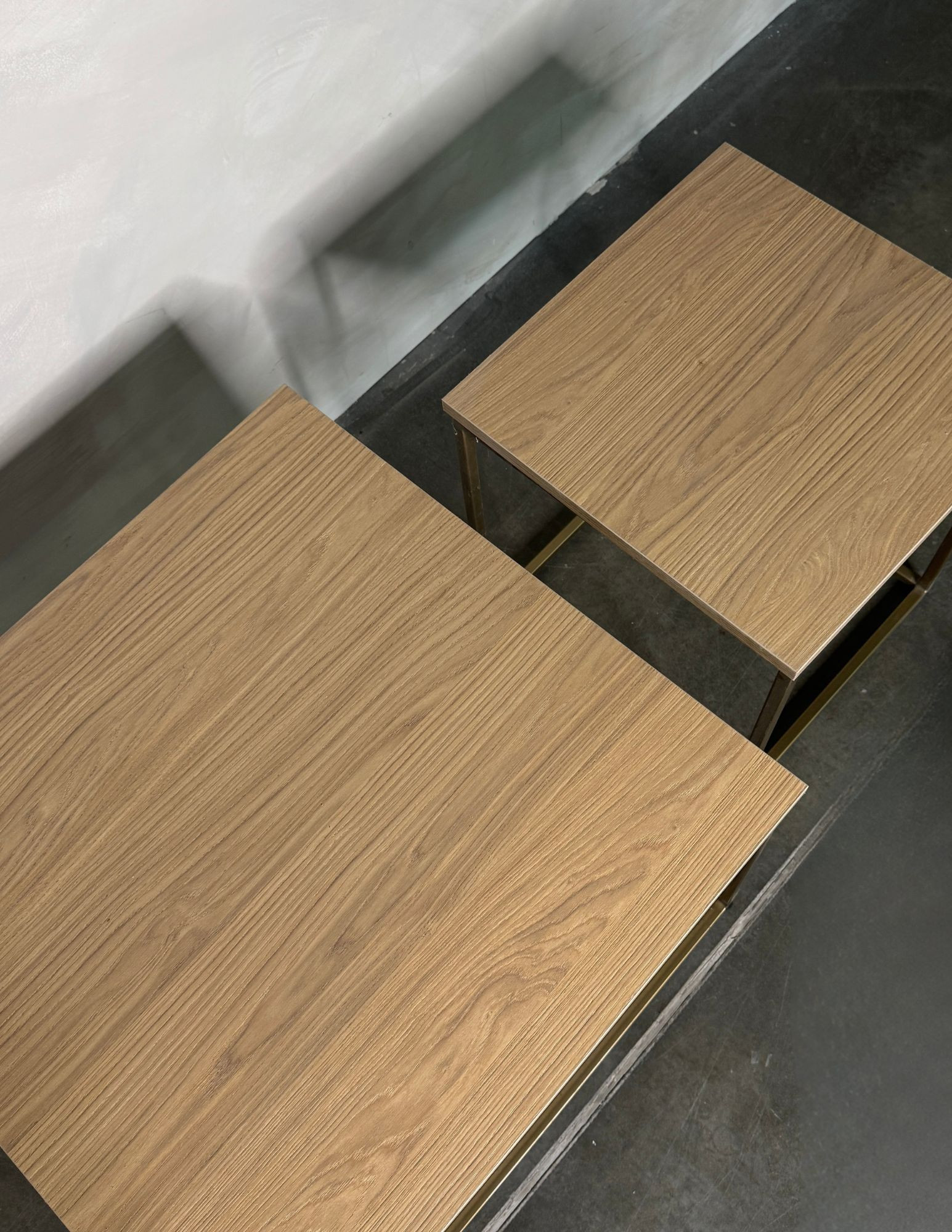Set of coffee tables: 60x60x57 and 41x41x48 – modern coffee tables for the living room