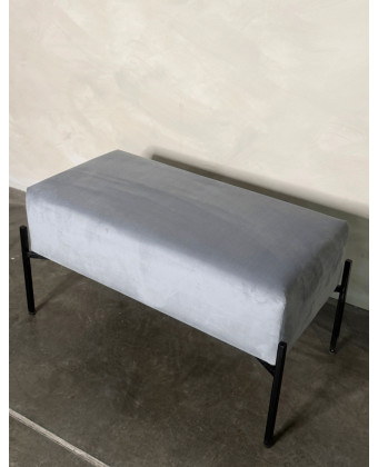 Ławka tapicerowana z metalową podstawą 75x37x40| puf NATYCHMIASTOWA WYSYŁKA