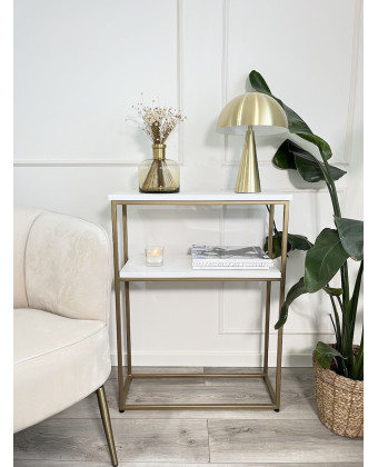 Nowoczesna konsola czarno-złota do salonu i przedpokoju | Minimalistyczna i elegancka Nowoczesna konsola czarno-złota do salonu i przedpokoju | Minimalistyczna i elegancka