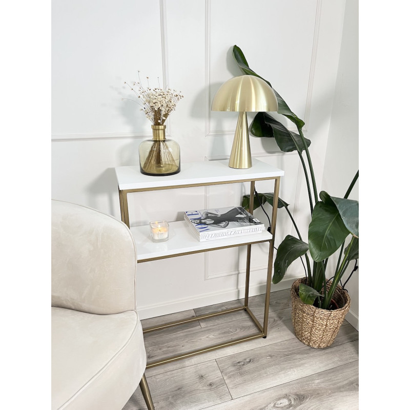 Nowoczesna konsola czarno-złota do salonu i przedpokoju | Minimalistyczna i elegancka Nowoczesna konsola czarno-złota do salonu i przedpokoju | Minimalistyczna i elegancka