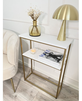 Nowoczesna konsola czarno-złota do salonu i przedpokoju | Minimalistyczna i elegancka Nowoczesna konsola czarno-złota do salonu i przedpokoju | Minimalistyczna i elegancka