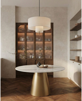 nuna - elegencki stół  na nodze w kształcie stożka