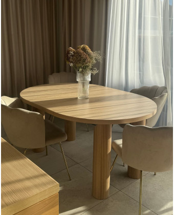 Okrągły stół jadalniany rozkładany