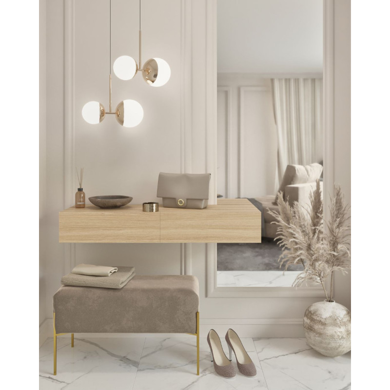 konsola wisząca MILEY dębowa nowoczesna konsola do przedpokoju konsola wisząca MILEY dębowa nowoczesna konsola do przedpokoju