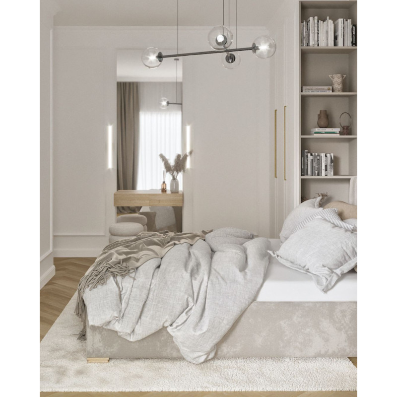 Nowoczesna podwieszana konsola z forniru dębowego Nowoczesna podwieszana konsola z forniru dębowego