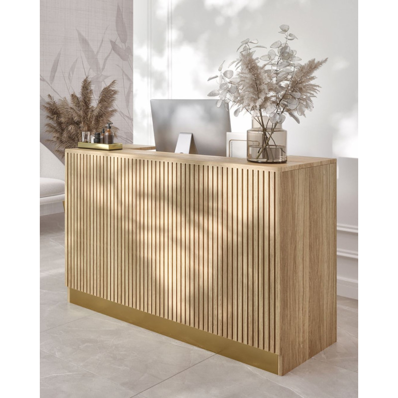 recepcja ASHER ryflowana lada recepcyjna do salonu beauty nowoczesna recepcja kosmetyczna recepcja ASHER ryflowana lada recepcyjna do salonu beauty nowoczesna recepcja kosmetyczna