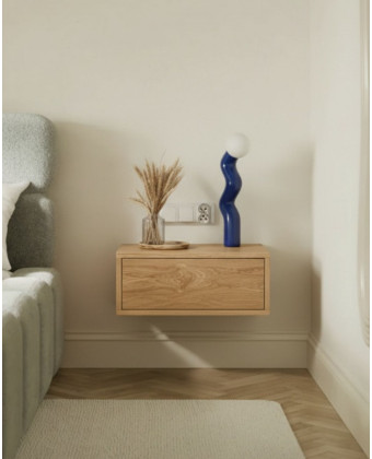szafka nocna wisząca MILEY drewniana nowoczesna szafka nocna do sypialni
