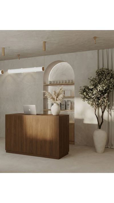 Prosta  mini recepcja do salonu beauty