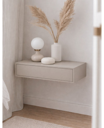 szafka nocna Miley kaszmir wisząca nowoczesna szafka nocna do sypialni PAPIERÓWKA MEBLE