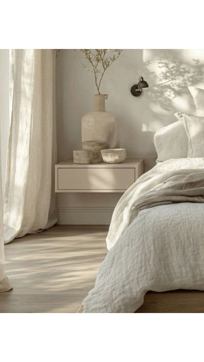 szafka nocna kaszmir Miley przy łóżku tapicerowanym nowoczesna szafka nocna PAPIERÓWKA MEBLE