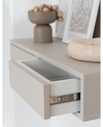 Nowoczesna konsola kaszmir z szufladami – wąskie biurko do pracy w domu