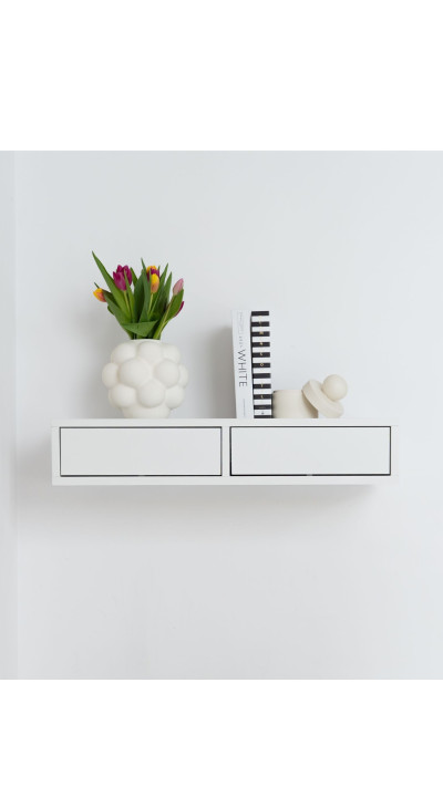Designerska konsola wisząca – wąska konsola do przedpokoju w stylu minimalistycznym