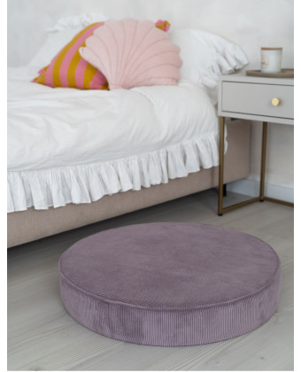 okrągły puf dziecięcy violet miękka pufa do pokoju dziecka