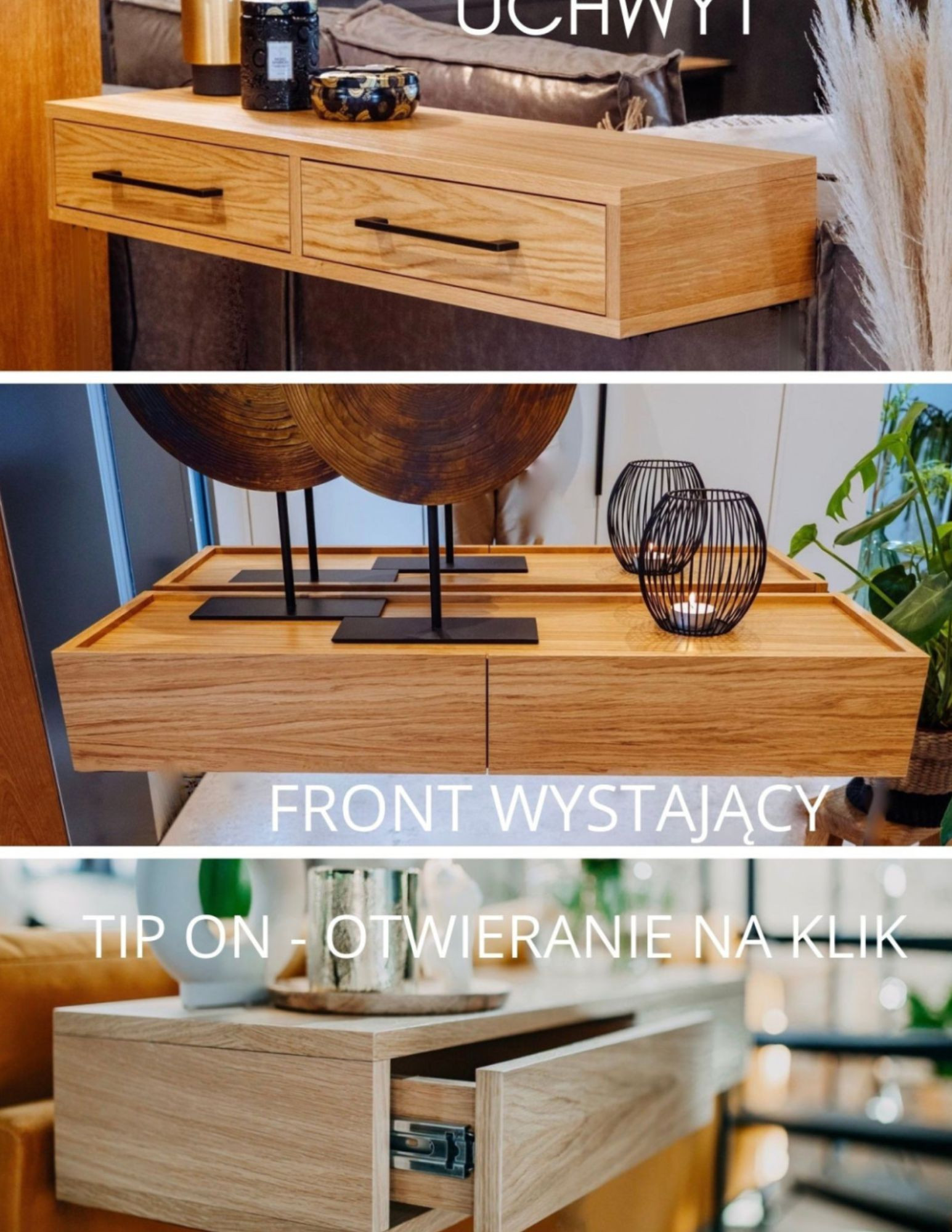 półka ścienna z drewna z szufladą designerska półka wisząca drewniana do salonu półka ścienna z drewna z szufladą designerska półka wisząca drewniana do salonu