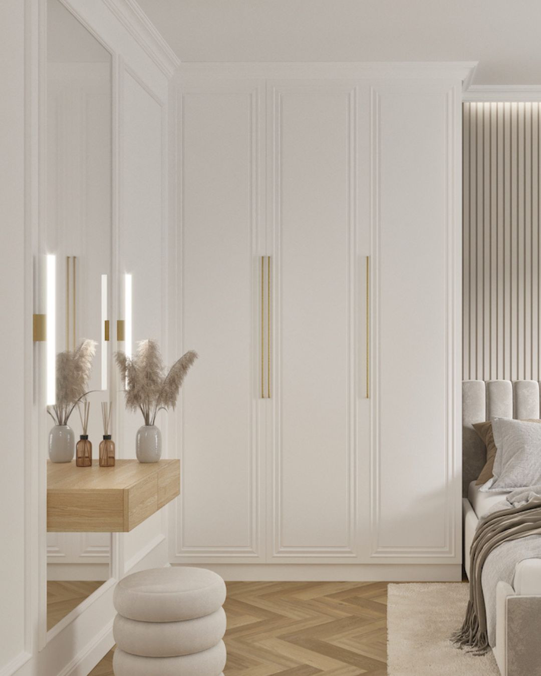 Podwieszana toaletka do sypialni. półka ścienna z drewna minimalistyczna półka do salonu Podwieszana toaletka do sypialni. półka ścienna z drewna minimalistyczna półka do salonu