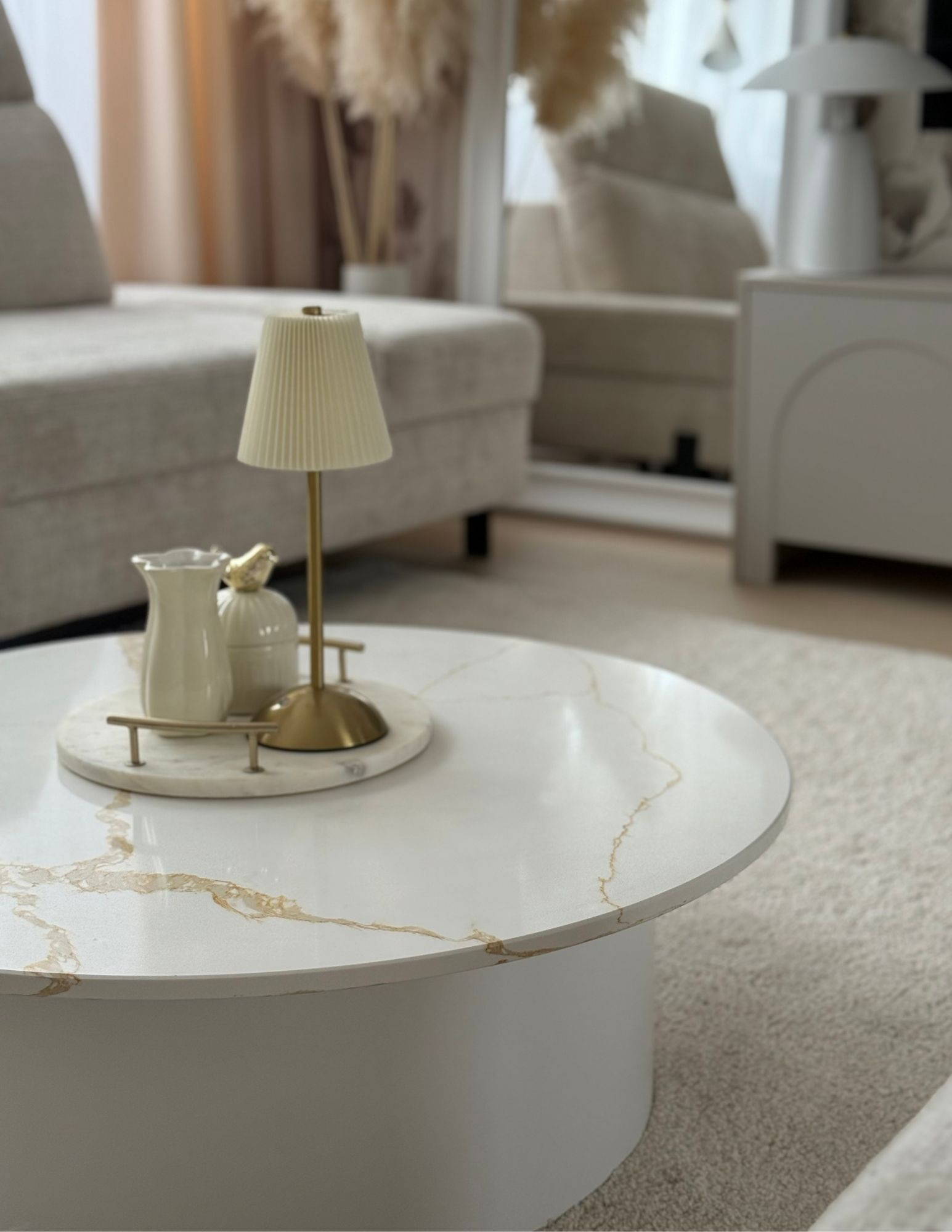 stolik kawowy LUA calacatta gold fi 70 cm stalowa podstawa salon stolik kawowy LUA calacatta gold fi 70 cm stalowa podstawa salon