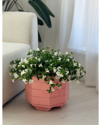 SAGE Drewniana Donica Ogrodowa Ośmiokątna Różowa 30x30 cm – Prezent dla Mamy SAGE Drewniana Donica Ogrodowa Ośmiokątna Różowa 30x30 cm – Prezent dla Mamy