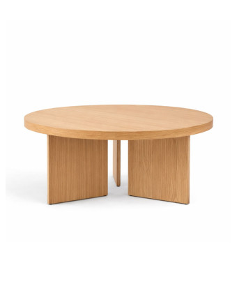 RIMO | Okrągły stolik do poczekalni z forniru dębowego ⌀70 cm RIMO | Okrągły stolik do poczekalni z forniru dębowego ⌀70 cm