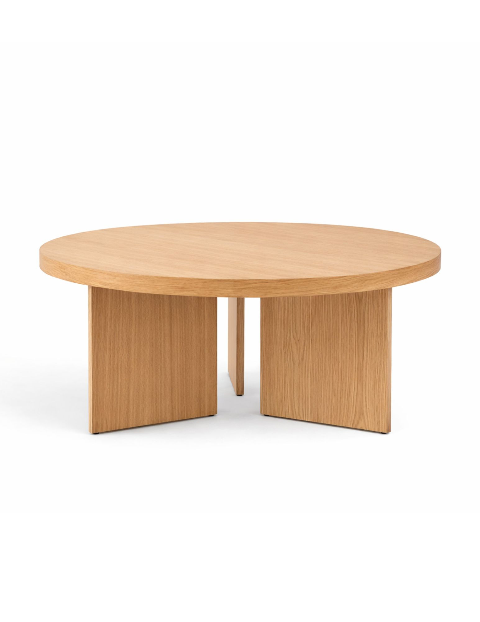 RIMO | Okrągły stolik do poczekalni z forniru dębowego ⌀70 cm RIMO | Okrągły stolik do poczekalni z forniru dębowego ⌀70 cm