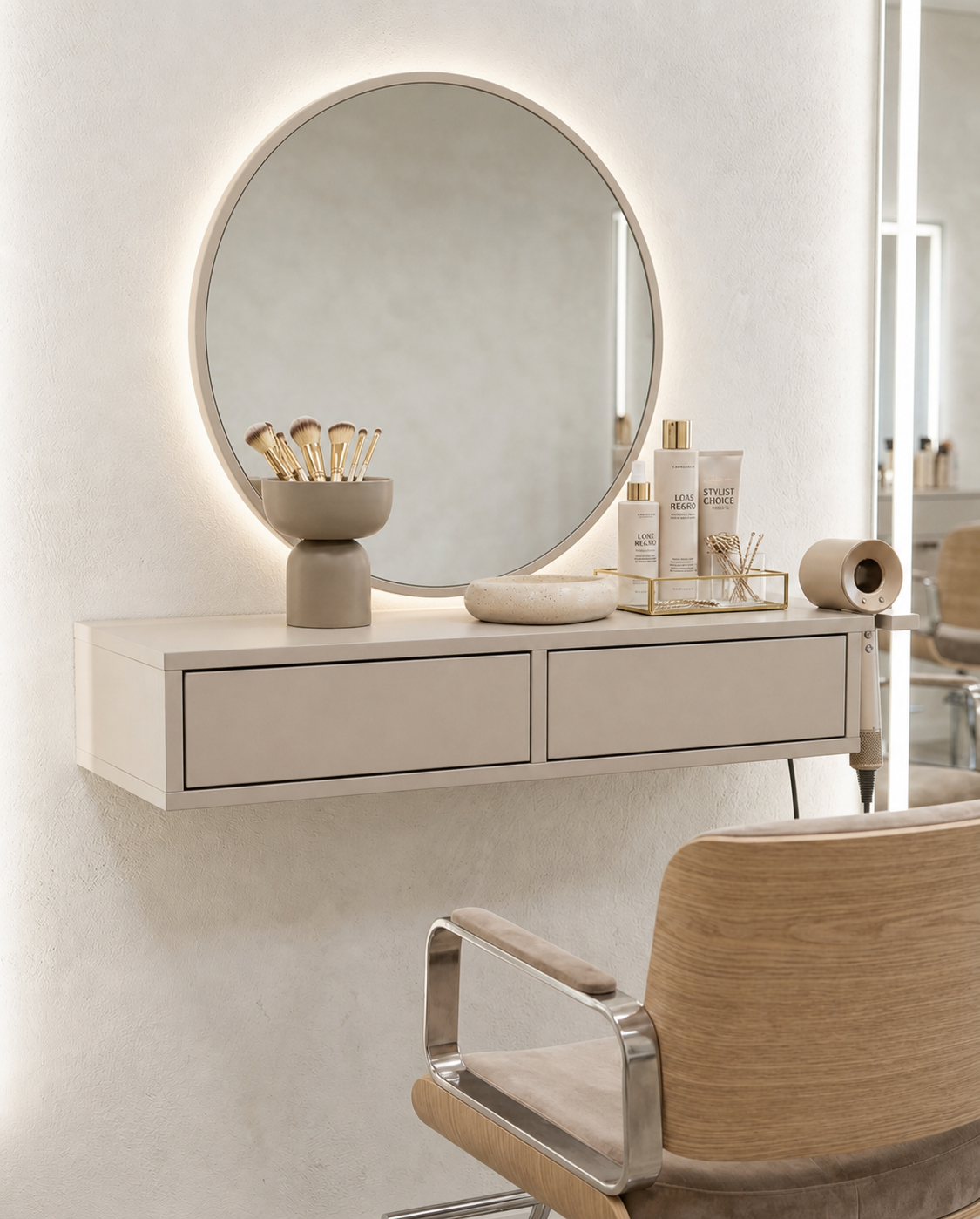 Konsola do makijażu konsola do salonu beauty