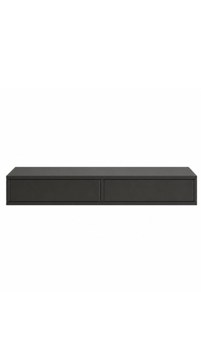 SELA CZARNA | Wisząca konsola fryzjerska MDF 80–120 cm czarna