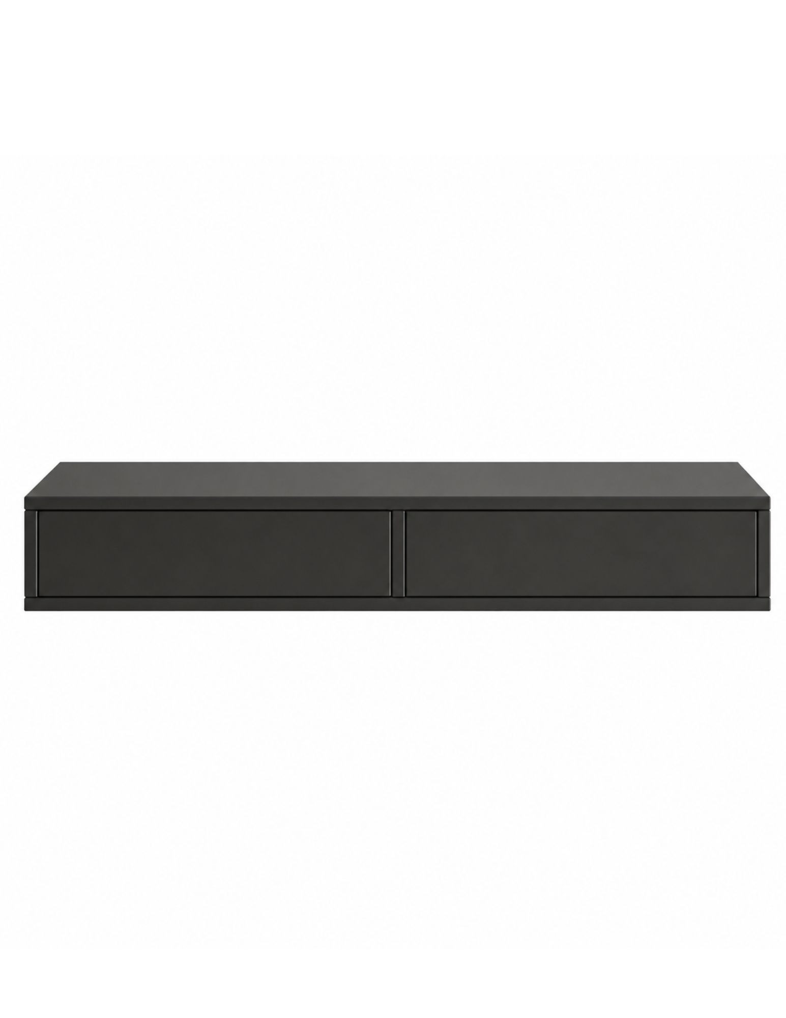 SELA CZARNA | Wisząca konsola fryzjerska MDF 80–120 cm czarna