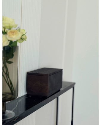 konsola marmurowa POLA Nero Marquina czarna stal 126 cm