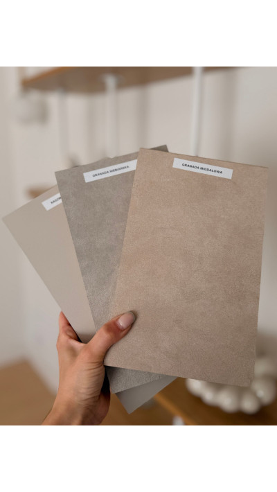 Próbki materiałów do recepcji RAYS | Papierówka Próbki materiałów do recepcji RAYS | Papierówka