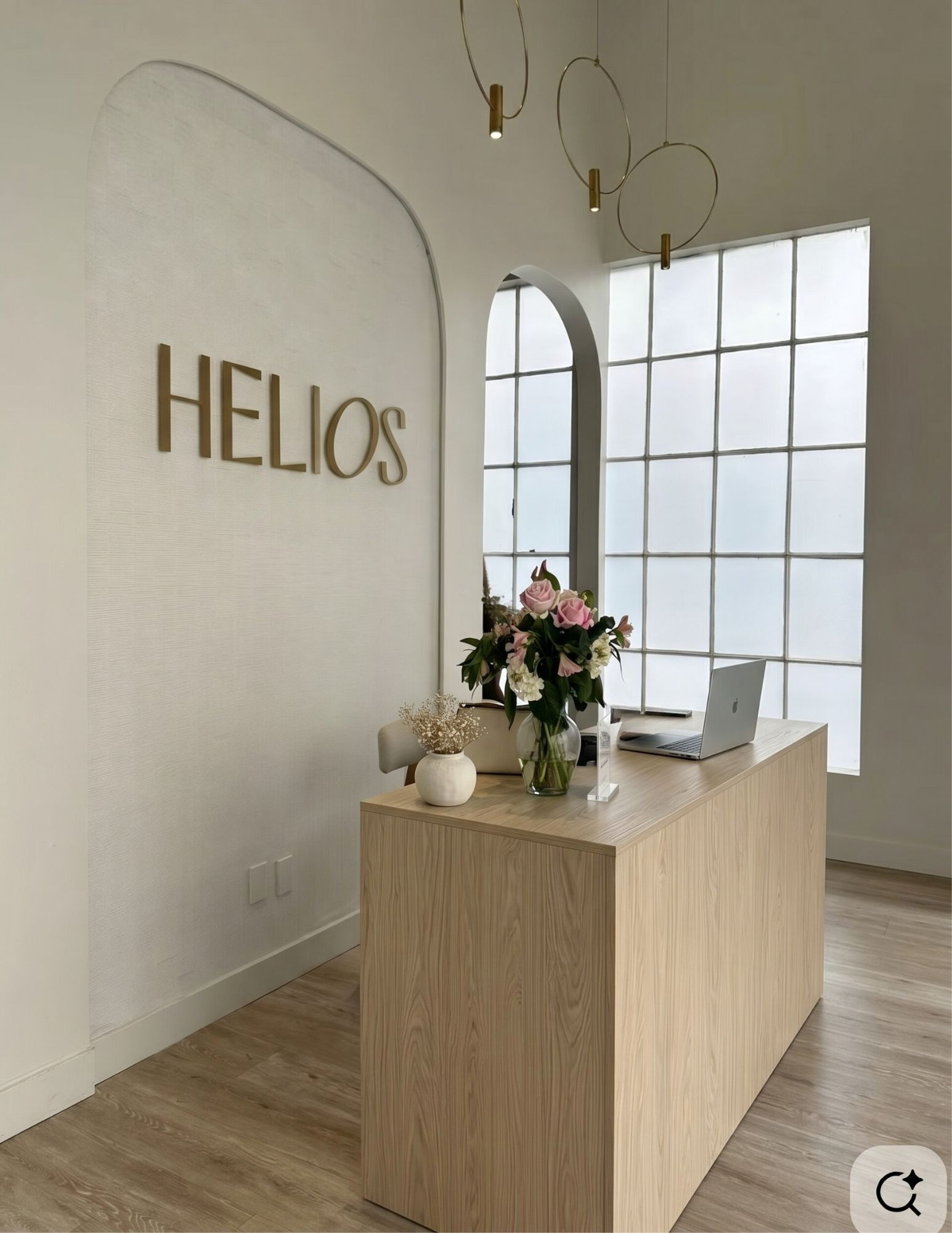 Nowoczesna lada recepcyjna | Recepcja do salonu beauty, kosmetyczna, fryzjerska Nowoczesna lada recepcyjna | Recepcja do salonu beauty, kosmetyczna, fryzjerska