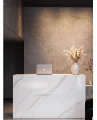 MARBLE - Marmurowa lada recepcyjna | Lada sklepowa lub do salonu kosmetycznego o wzorze marmuru - NA WYMIAR MARBLE - Marmurowa lada recepcyjna | Lada sklepowa lub do salonu kosmetycznego o wzorze marmuru - NA WYMIAR