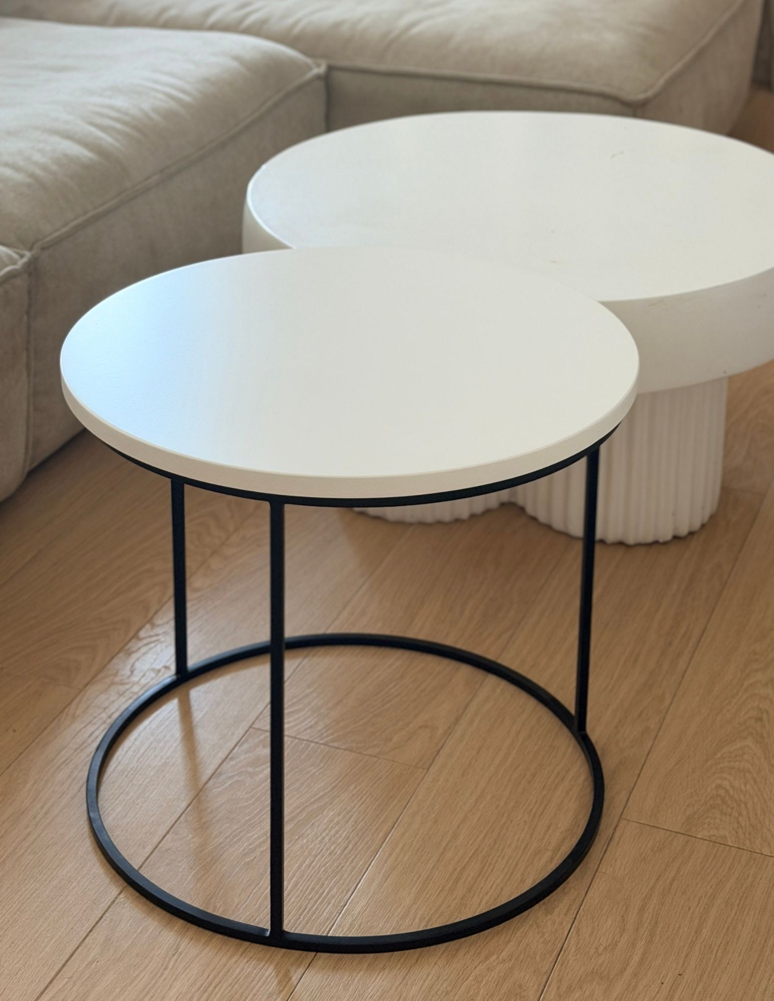 LINO – 50 cm round coffee table | Papierówka