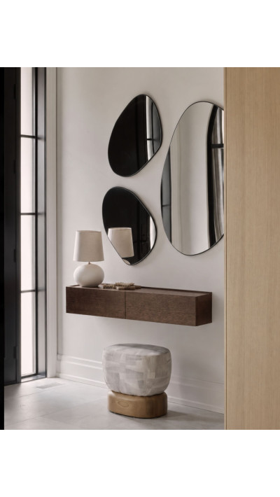 Miley Wall-Mounted Console Table with Drawers. Wall-mounted console table for the bedroom.