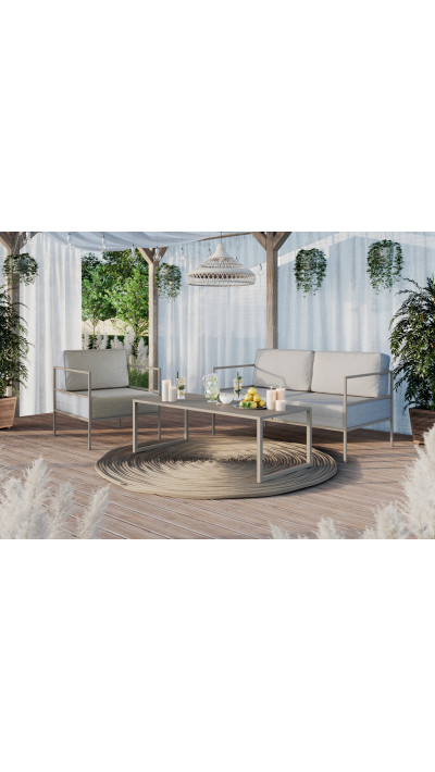 Rectangular table for the patio or balcony – the BOHO model with a minimalist design Rectangular table for the patio or balcony – the BOHO model with a minimalist design