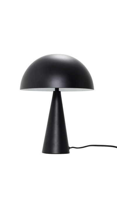 The modern black MUSH MINI BLACK lamp—an elegant addition to your console table and decor The modern black MUSH MINI BLACK lamp—an elegant addition to your console table and decor