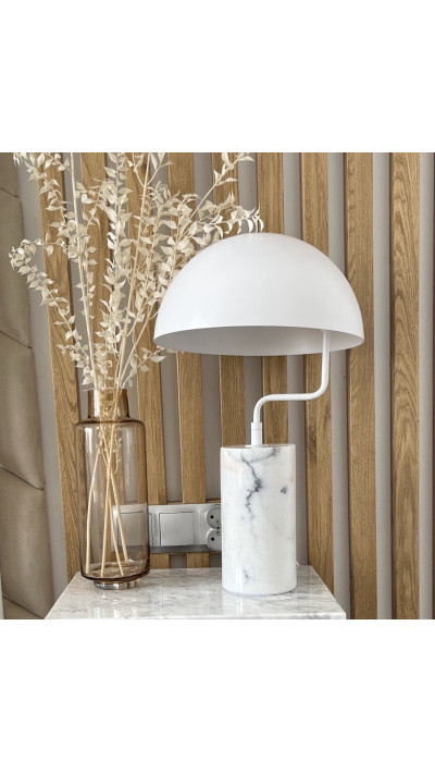 POISE WHITE - marble table lamp POISE WHITE - marble table lamp