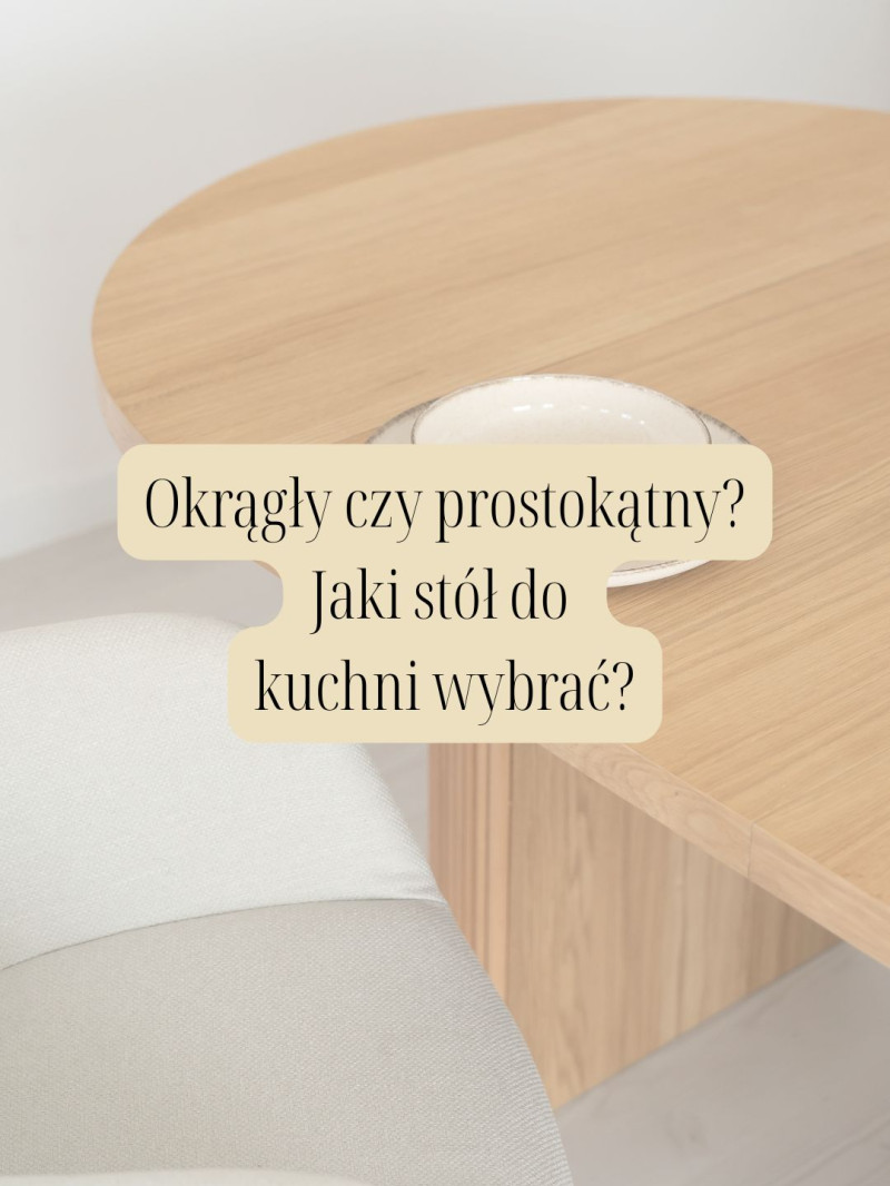 Stół okrągły rozkładany